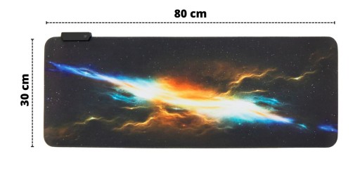 XXL podložka pod myš s LED podsvietením 80x30 cm