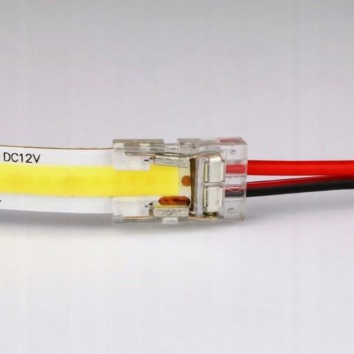14 cm konektor pre COB LED pásy 8 mm konektorová svorka rýchla montáž, obojstranná