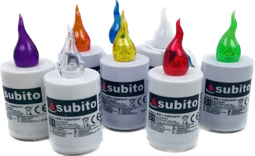 LED vložka do sviečok Subito 10,07 cm