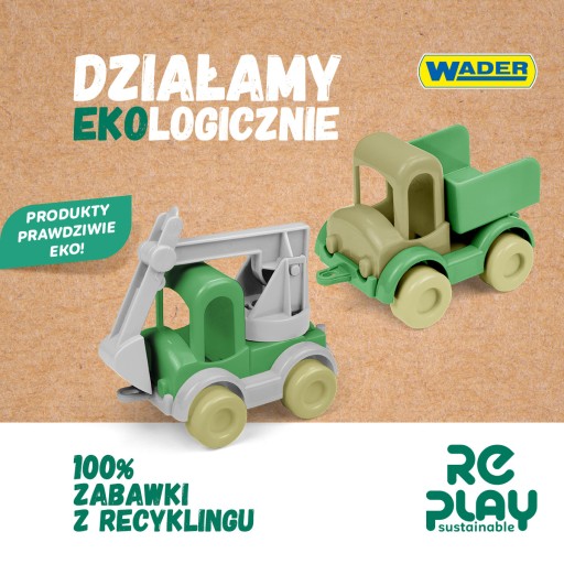 Vyklápač a rýpadlo RePlay Kid Cars WADER 43070