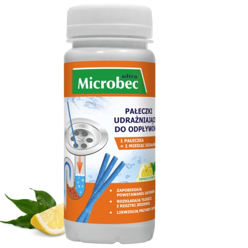 Odblokovacie tyčinky Microbec Ultra Preparation Drain Unblocking (12 tyčiniek)