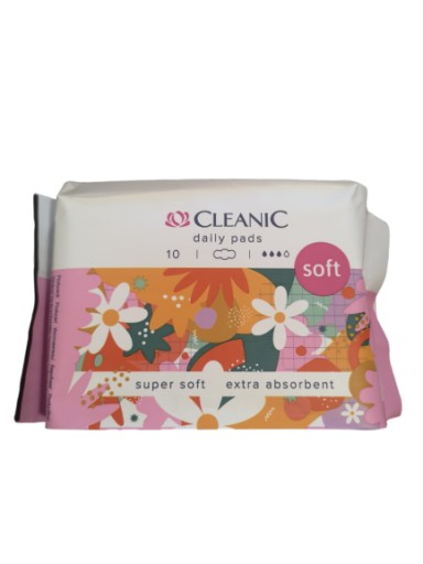 Cleanic mäkké denné hygienické vložky 10 ks