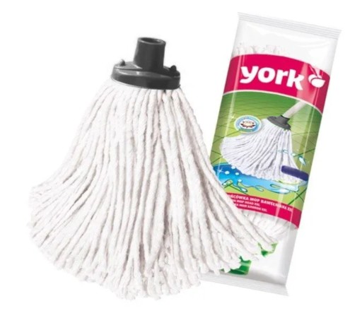 Bavlnený mega mop York Cotton (čierna špička)