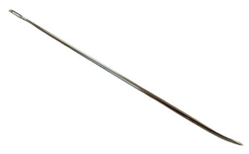 Ihla na čalúnenie, zakrivená, zahnutá, 10 cm