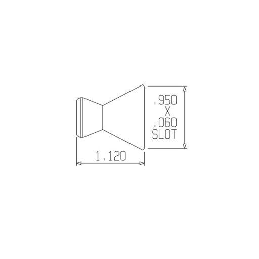 Plochá tryska na chladiacu kvapalinu 24,1x0,75mm 1/4 LOC-LINE