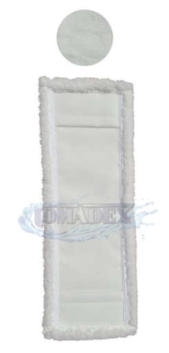 Mop plochý 40cm InterTom mikrovlákno biely / vrecko