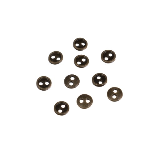 10ks veľmi malých mini kovových gombíkov 5mm