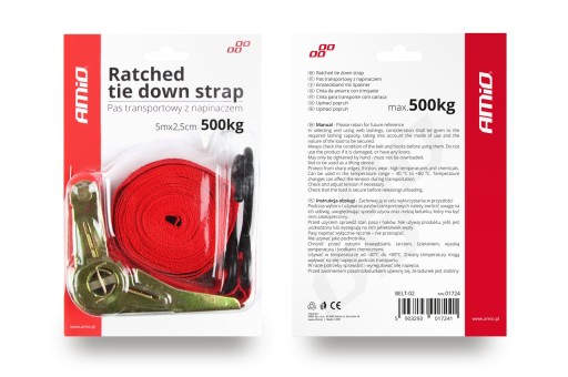 UPEVŇOVACÍ PÁS S NAPÍNAČOM 500KG 25MM 5M PÁS-02