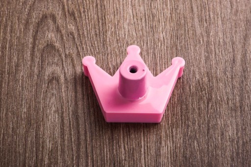 Gombík na detský nábytok GUMOVÁ RUŽOVÁ CROWN GTV
