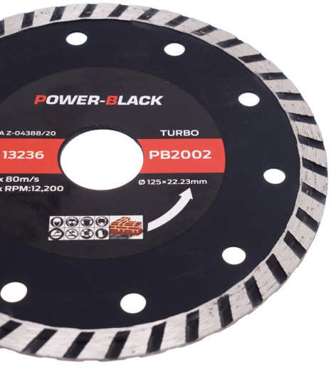 TURBO DIAMANTOVÝ KOTÚČ DO BETÓNOVEJ KOCKY 125 7,5MM
