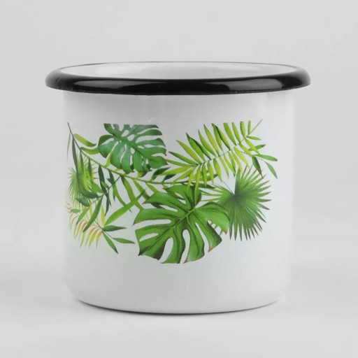 MONSTERA hrnček smaltovaný 400 ml