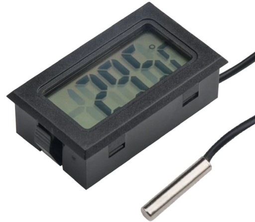 PRESNÝ ELEKTRONICKÝ TEPLOMER S AKVÁRIOVÝM SONDA DIGITÁLNYM LCD DISPLEJOM
