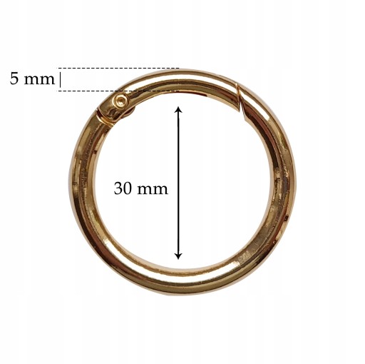 Otvárací krúžok strmeňa okrúhla karabína 30 mm