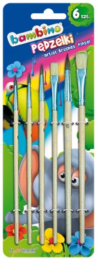 Bambino štetce Školské štetce Set 6 Bambino