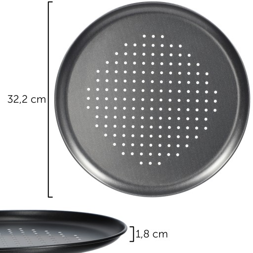 PLECH NA PEČIVO PIZZOVÉ TARTY PLECH okrúhly 32cm 320mm