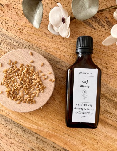 Za studena lisovaný ľanový olej 50 ml GREEN OIL