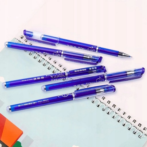 4x vymazateľné guľôčkové pero Vymazateľné pomocou ERASER MAGIC