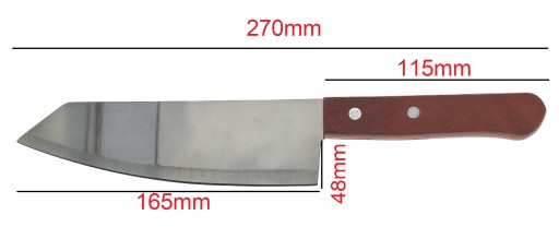 KUCHYNSKÝ Nôž sekáčik na mäso, nerez, 270 mm