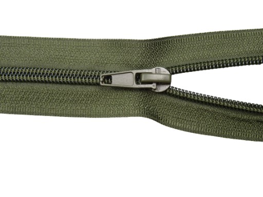 Zips 5, špirála, 40 cm, olivový