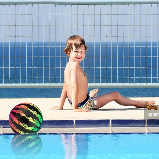 GUMOVÁ ZÁHRADNÁ PLÁŽOVÁ loptička NA HRU 20 cm DÚHA