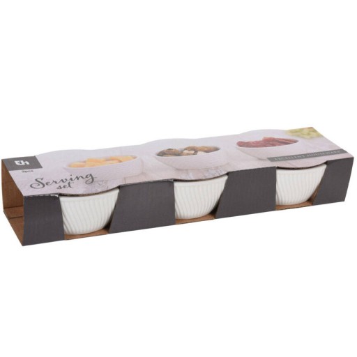 Sada 9 cm porcelánových misiek, 3 ks mix vzorov