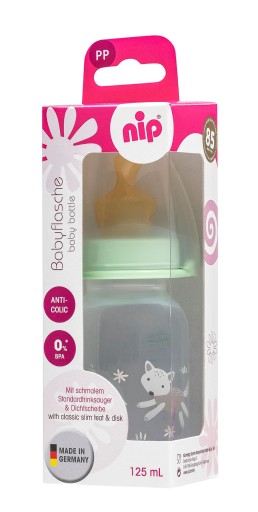 štipka Štandardná fľaša 125 ml, unisex, 0-6m, S latexový cumlík