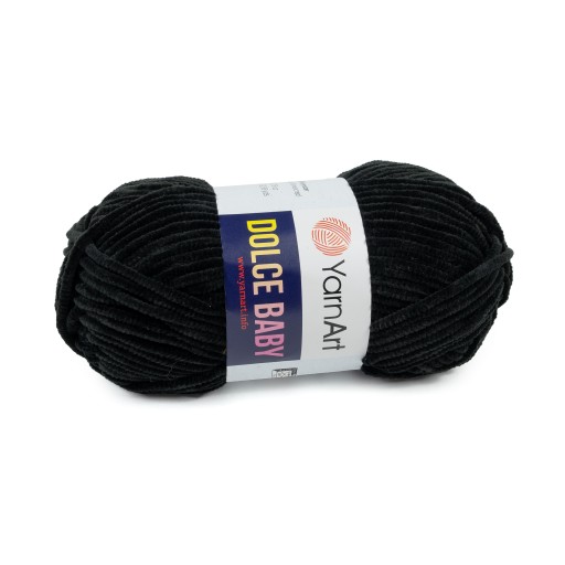 50g polyesterová priadza Dolce Baby black 742