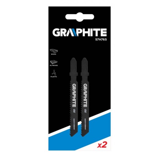 GRAPHITE Listy do priamočiarych píl 2 ks 57H765