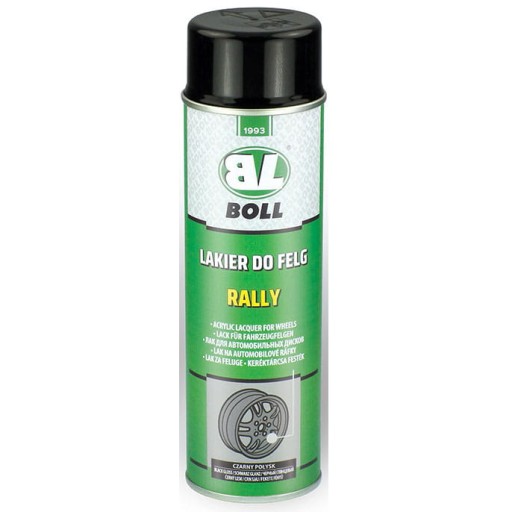 Lesklá čierna farba na ráfiky v spreji Boll