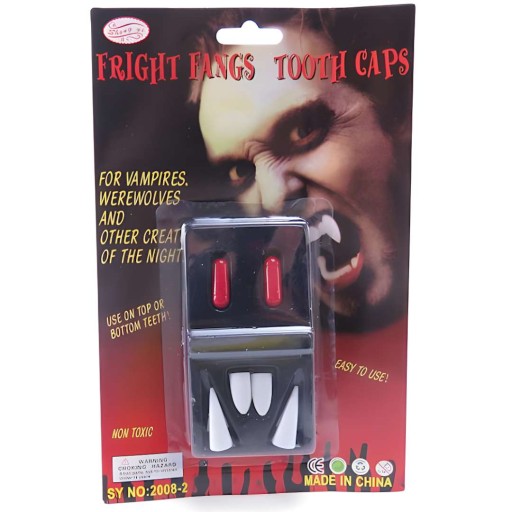 UPÍRSKE FANGS zubami umelá krv HALLOWEEN upír