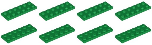 LEGO 3795 TANIER 2x6 zelený NOVINKA (15g) 8 ks.