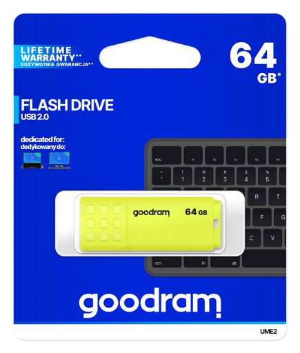 Pendrive GOODRAM 64 GB UME2 USB 2.0 žltý