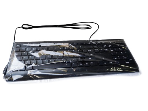KB313U USB KLÁVESNICA ČIERNA TICHÉ NÍZKE TLAČIDLÁ