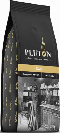 PLUTON ZLATÁ MLETÁ KÁVA 250g POĽSKÁ KÁVA TRADÍCIA