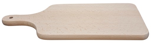Buková kuchynská doska na krájanie s rúčkou z masívneho dreva, 36x16 cm