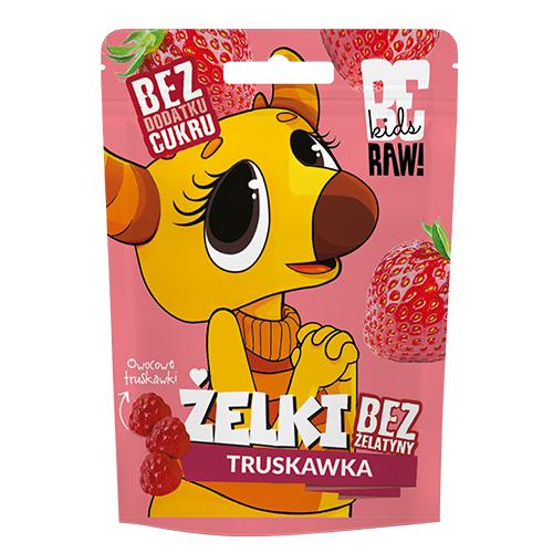 BeRAW Kids Jahodové želé, 35 g