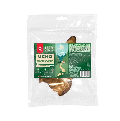 Maced Beef Ear Dog Chew Treat 1 ks