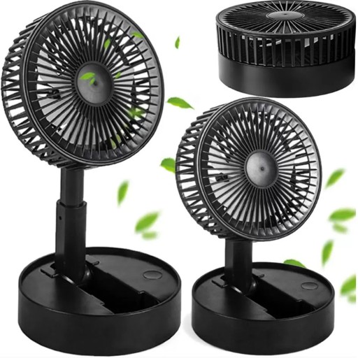 STOLNÝ VENTILÁTOR VENTILÁTOR SKLADACÍ USB PRENOSNÁ DOMÁCA BATÉRIA 3577