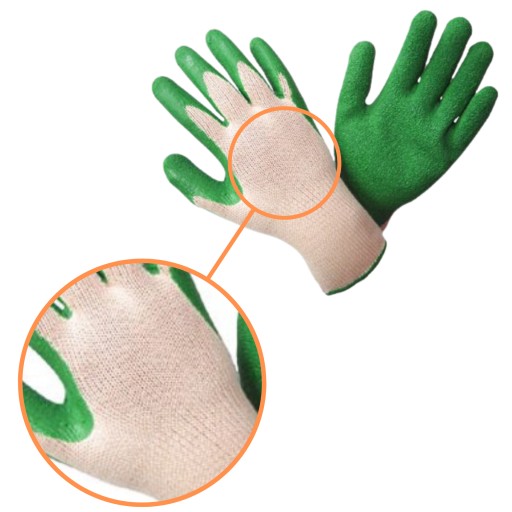 Pracovné RUKAVICE r10 LATEX bal. 10 PÁROV