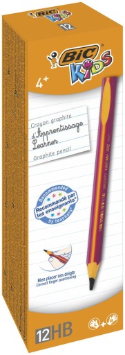BIC Beginners Jumbo HB ceruzka, trojuholníková, ružová, 1 ks