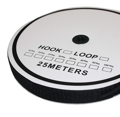 VELCRO TAPE, VELCRO 20 mm/25 metrov, čierny háčik