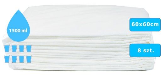 Hygienické podložky 60x60 Protectiva Baby Care Absorpčné ochranné podložky 8 ks