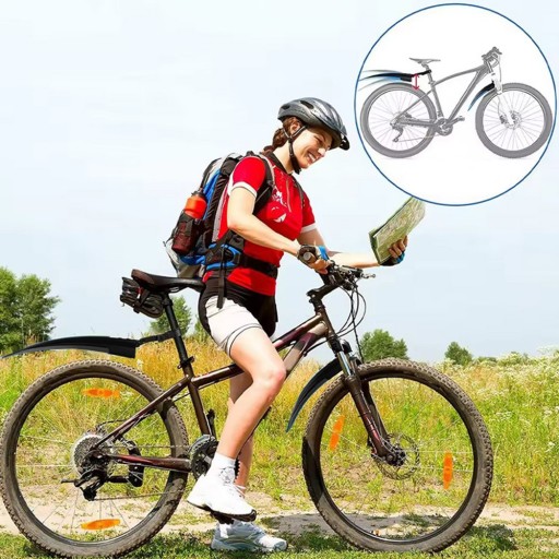 SET BLATNÍKOV PREDNÝ ZADNÝ MTB BICYKEL 24-29 palcový ČIERNA