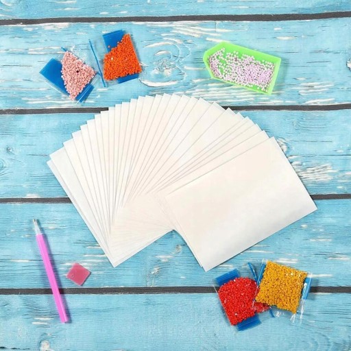 20x PAPIER 10x15cm na DIAMANTOVÉ VÝŠIVKY pre DIAMANTOVÉ MALENIE Sada príslušenstva
