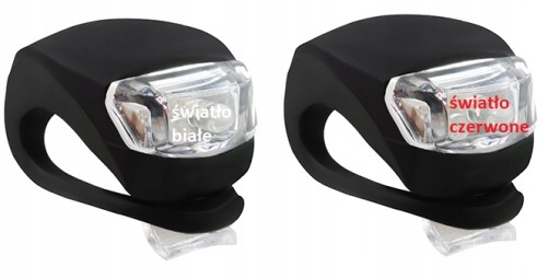 SVETLÁ NA BICYKEL SVETLÁ 2 LED - 2 KS + BATÉRIE