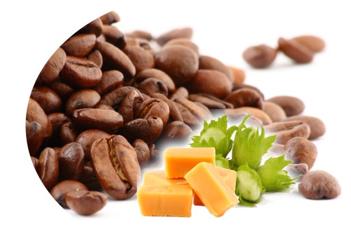 Káva 100% ARABICA s KARAMELOVOU A ORIEŠKOVOU PRÍCHUŤOU (100g)