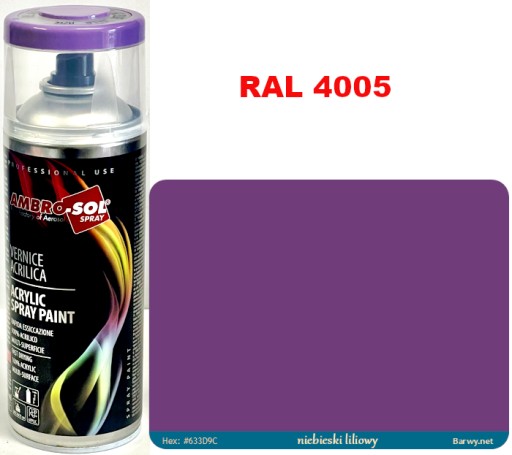 RAL 4005 AKRYLOVÝ LAK SPREJ fialový LESK 1233