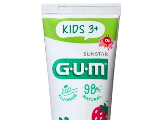 Detská zubná pasta GUM Sunstar pre deti 3-6 rokov Jahoda