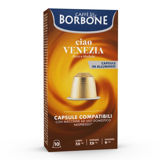 Kapsule pre Nespresso caffe Borbone ciao Venezia 10 kusov