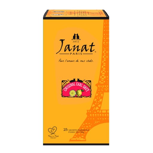 Čierny čaj Janat Original Earl Grey 25 vrecúšok